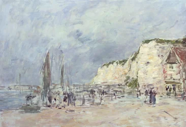 Os penhascos em Dieppe e o &39;Petit Paris&39;